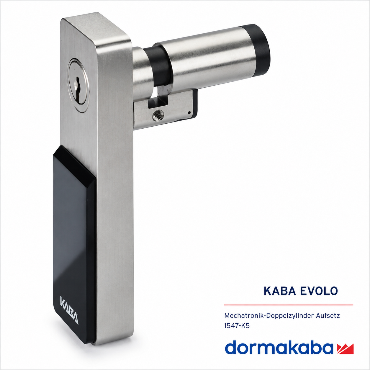 dormakaba evolo Mechatronik-Doppelzylinder Aufsetz 1547-K5